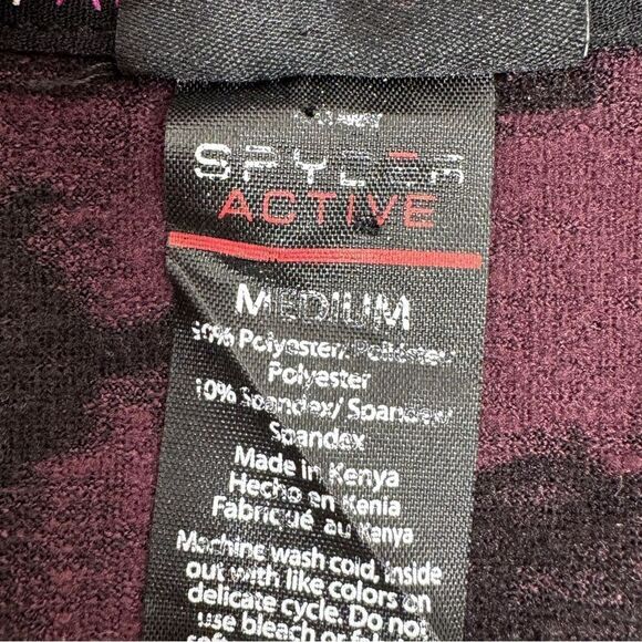 Spyder Active Half Zip Mock Neck Pullover Top Plum Purple Medium - Picture 13 of 15